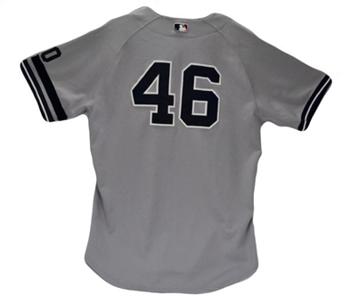 2007 Andy Pettitte Game-Used Yankees Road Gray Jersey (MLB Auth)